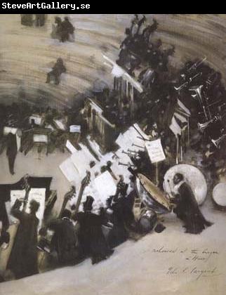 John Singer Sargent Rehearsal of the Pasdeloup Orchestra at the Cirque d'Hiver (mk18)